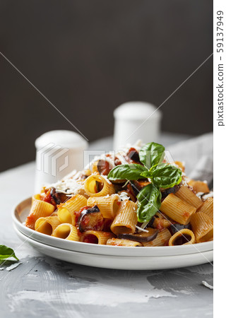Traditional Italian dish pasta alla norma Traditional Italian dish pasta alla norma 59137949