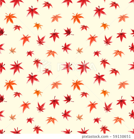 Seamless pattern with red leaves of japanese maple tree. Can be used for wallpaper, pattern fills Seamless pattern with red leaves of japanese maple tree. Can be used for wallpaper, pattern fills 59138651