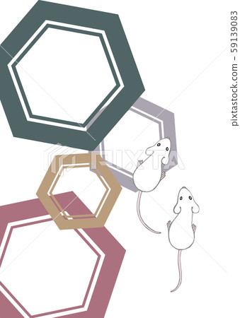 用鼠標圖案切割的日式圖案 59139083