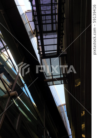 Fragments of a modern metal building Fragments of a modern metal building 59139416