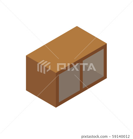 Modern shelf, great design for any purposes. 3d vector isometric. Realistic vector. Modern 59140012