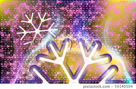 Meteor Snowflake Motley flying like a meteor snowflake - Stock Illustration [59140504 ...