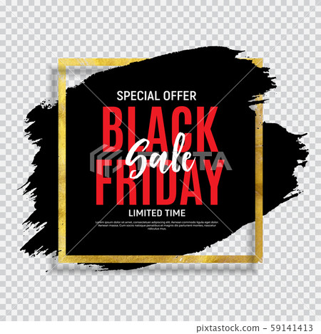 Black Friday Sale Banner Template. Vector 59141413