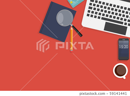 Working Place Modern Office Interior Flat Design 59141441