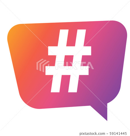 Hashtag icon template design. Vector Illustration 59141445