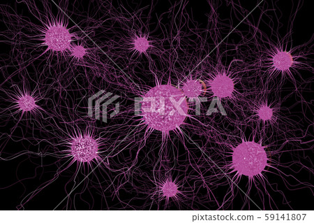 Illustration of virus (computer graphic) Illustration of virus (computer graphic) 59141807