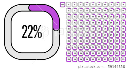 Set of rectangle percentage diagrams from 0 to 100 Set of rectangle percentage diagrams from 0 to 100 59144838