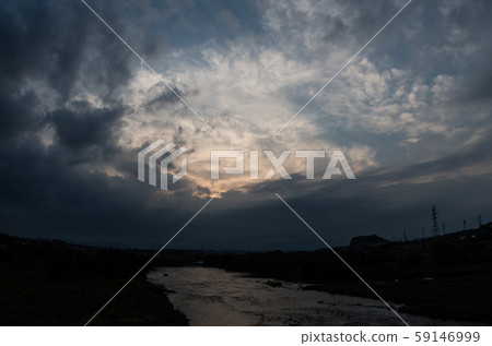 Amazing clouds and river Amazing clouds and river 59146999