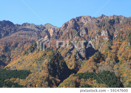 Akiyama Town Utorihara Mountain seen from Uenohara 59147600