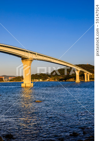 Evening view of Iojima Ohashi [Nagasaki City, Nagasaki Prefecture] 59147914
