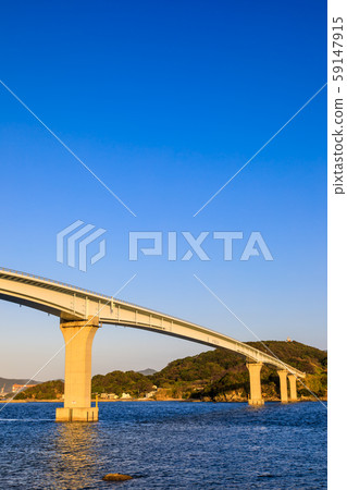 Evening view of Iojima Ohashi [Nagasaki City, Nagasaki Prefecture] 59147915