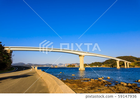 Evening view of Iojima Ohashi [Nagasaki City, Nagasaki Prefecture] 59147936