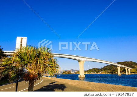 Evening view of Iojima Ohashi [Nagasaki City, Nagasaki Prefecture] 59147937