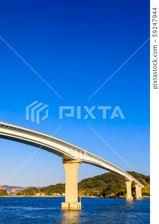 Evening view of Iojima Ohashi [Nagasaki City, Nagasaki Prefecture] 59147944