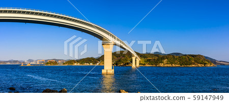 Iojima Ohashi evening view panorama [Nagasaki City, Nagasaki Prefecture] 59147949