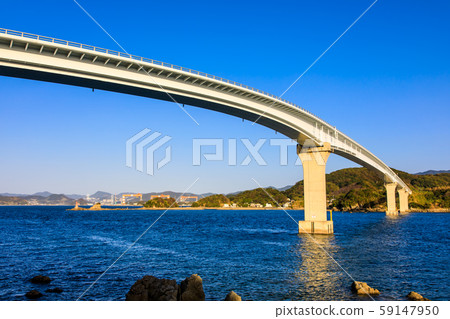 Evening view of Iojima Ohashi [Nagasaki City, Nagasaki Prefecture] 59147950