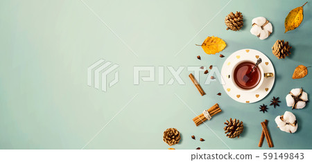 Autumn theme with cinnamon tea Autumn theme with cinnamon tea 59149843