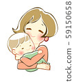 A mother holding a child A mother holding a child 59150658