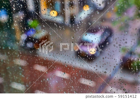 Rainy window surface 59151412