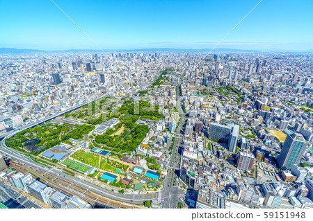 Osaka cityscape north from Abeno Harukas 59151948