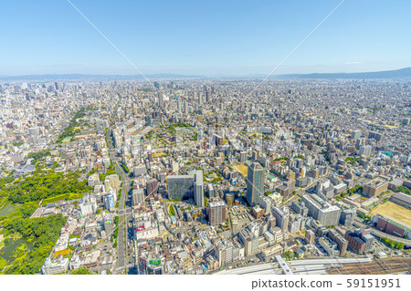 Osaka cityscape north from Abeno Harukas Osaka cityscape north from Abeno Harukas 59151951