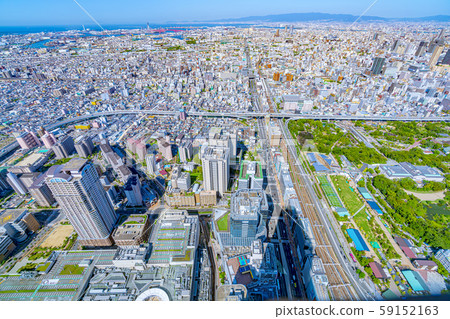 Osaka cityscape West direction from Abeno Harukas 59152163