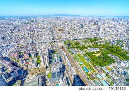 Osaka cityscape West direction from Abeno Harukas 59152183