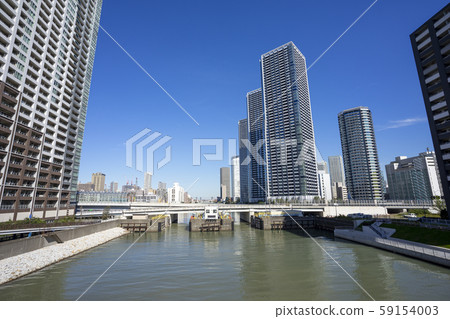 東京晴海的高層公寓風景 東京晴海的高層公寓風景 59154003