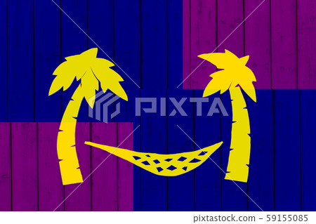beach hammock hanging on a palm tree beach hammock hanging on a palm tree 59155085