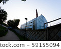 Barbed and razor wire on a fence 59155094