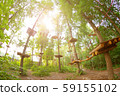 Adventure cpark in forest 59155102