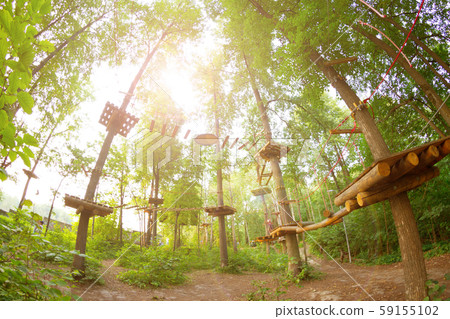 Adventure cpark in forest 59155102
