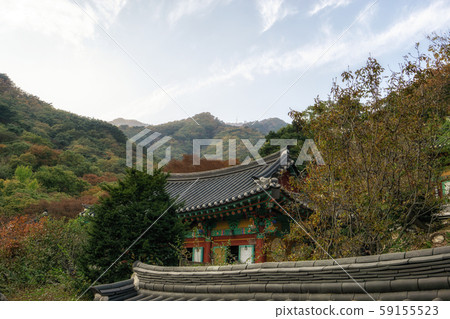 yongmunsa temple in autumn yongmunsa temple in autumn 59155523