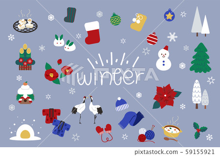 Winter material set Winter material set 59155921