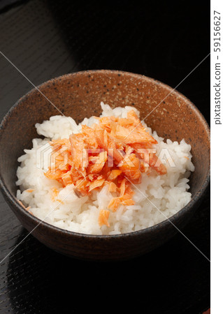Salmon flake rice 59156627