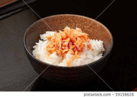 Salmon flake rice 59156628