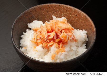 Salmon flake rice 59156629