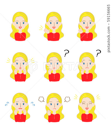 金發碧眼的女人插圖集 金發碧眼的女人插圖集 59156665