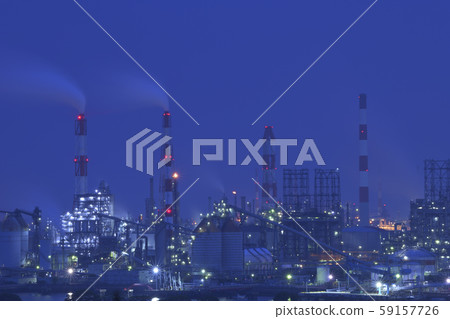 Factory night view Factory night view 59157726