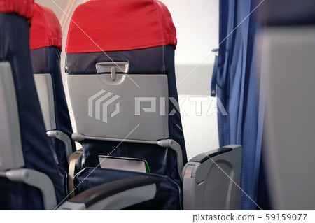 passenger seat inside airplane. chair in aircraft passenger seat inside airplane. chair in aircraft 59159077
