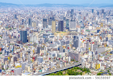Osaka cityscape Tsutenkaku Naniwa-ku Chuo-ku 59159397