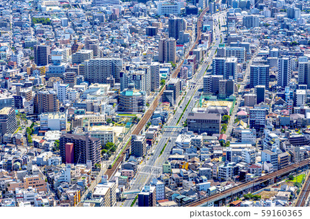 Osaka Cityscape Around Abeno Harukas 59160365