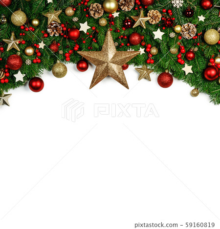 Christmas frame of tree branches Christmas frame of tree branches 59160819