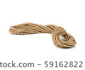 Hemp Rope and bow isolated on white background. 59162822