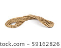 Hemp Rope and bow isolated on white background. 59162826