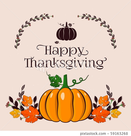 Autumn leaves and pumpkin border frame background Autumn leaves and pumpkin border frame background 59163268