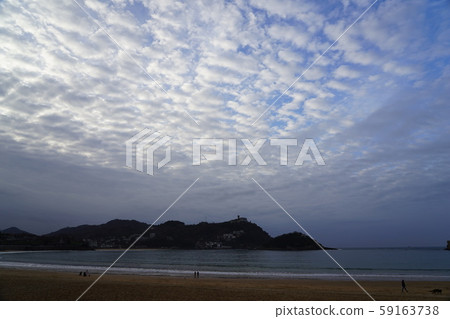 Monte Igueldo seen from the Spanish Basque San Sebastian Concha Monte Igueldo seen from the Spanish Basque San Sebastian Concha 59163738