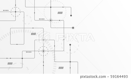 Abstract geometric connect lines and dots.Simple technology graphic background.Illustration Vector design Network and Connection concept. 59164493