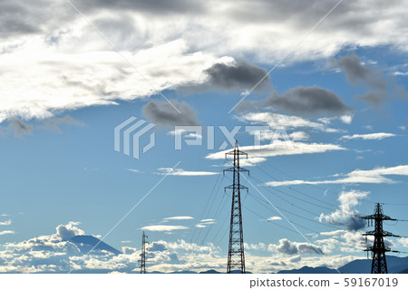 Clouds floating over the Samukawa Industrial Park 59167019