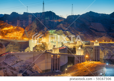 Hoover Dam on the Colorado River 59167306